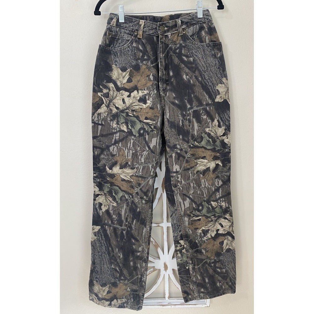 Vintage Cabelas Camo Gorpcore Womens Size 10 Mossy Oak Hunting Outdoors *J14